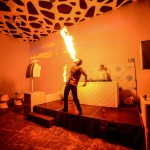 Fire-show на вечеринке «Мама я в Дубае» в клубе Indigo