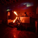 Fire-show на вечеринке «Мама я в Дубае» в клубе Indigo