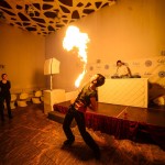 Fire-show на вечеринке «Мама я в Дубае» в клубе Indigo