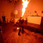 Fire-show на вечеринке «Мама я в Дубае» в клубе Indigo