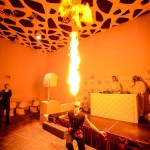 Fire-show на вечеринке «Мама я в Дубае» в клубе Indigo